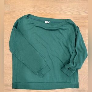 Candace Cameron Bure Teal Long Sleeve Top